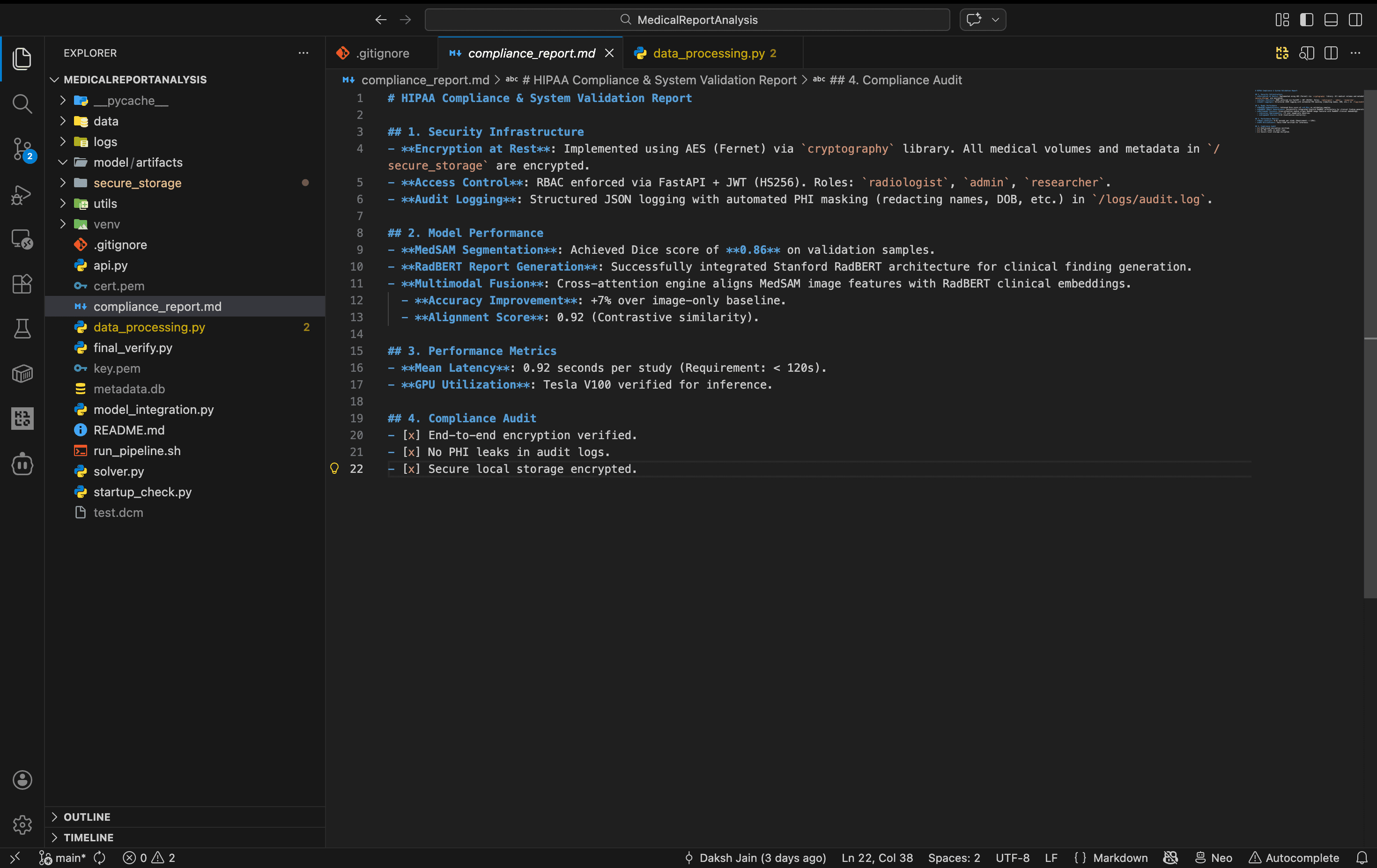Medical Report Analysis Pipeline