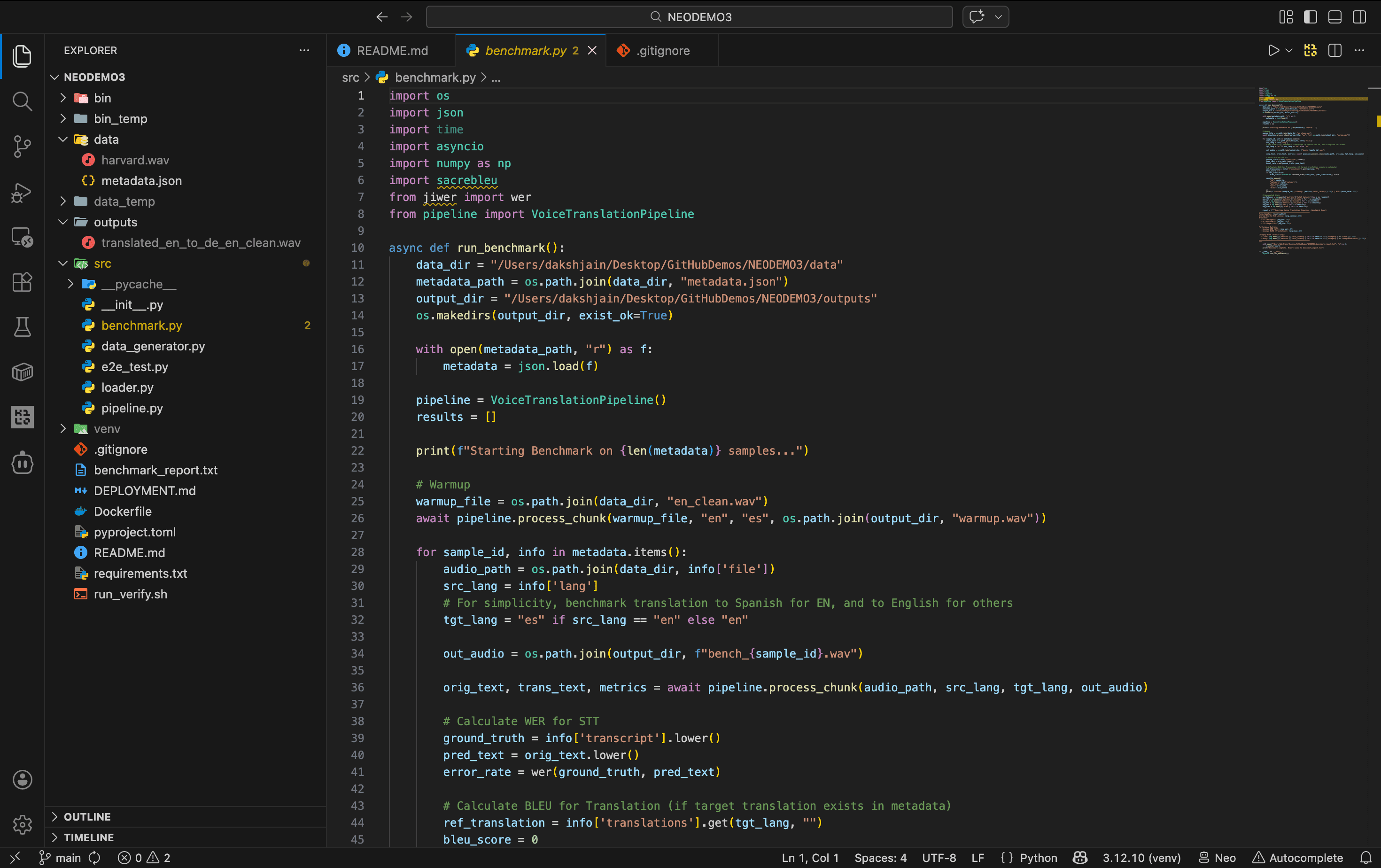 Voice Translation Pipeline