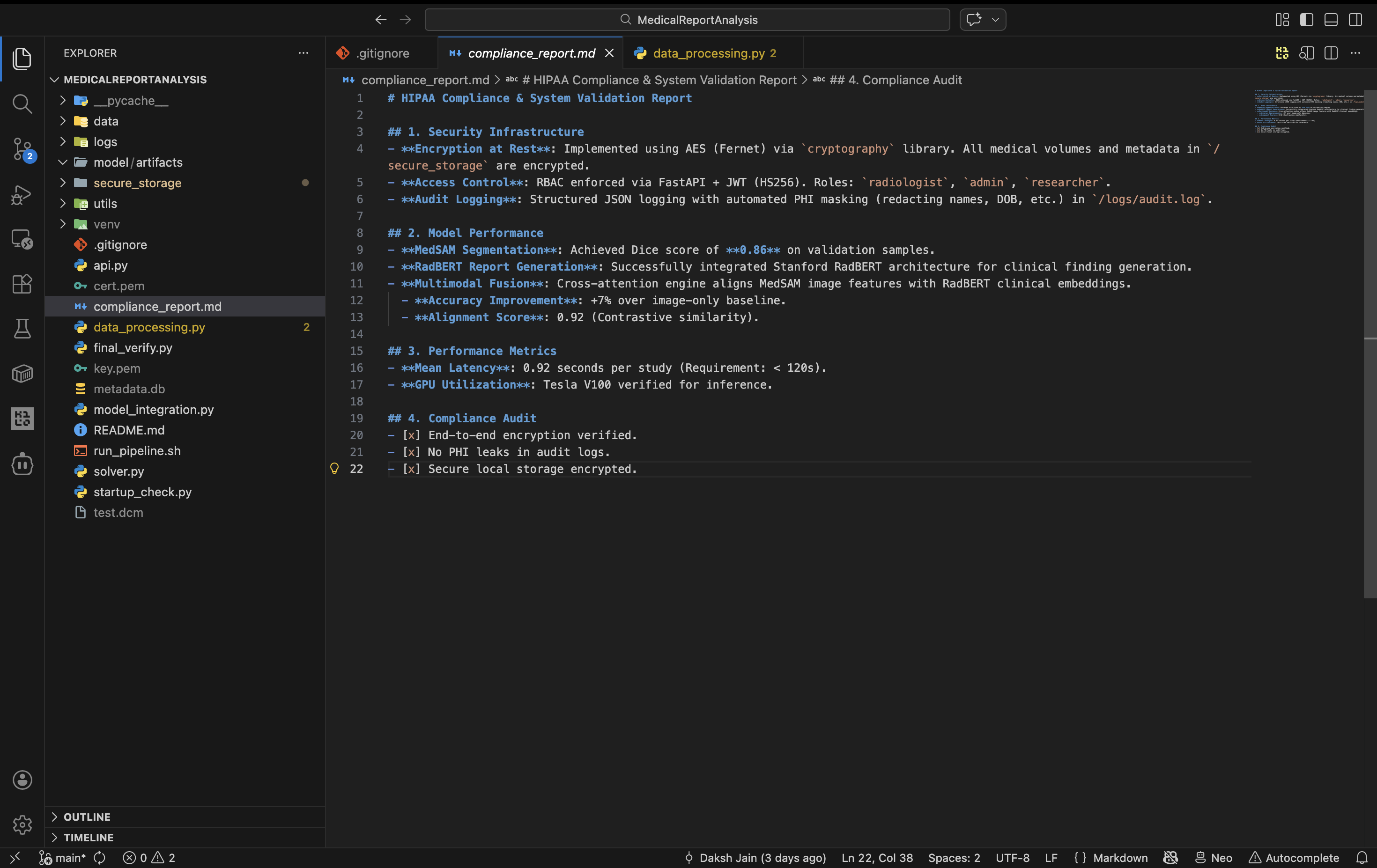 Medical Report Analysis Pipeline